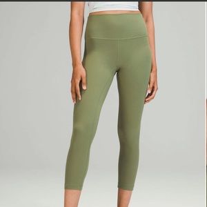 Lululemon Align High-Rise Crop 23" (Green Twill)